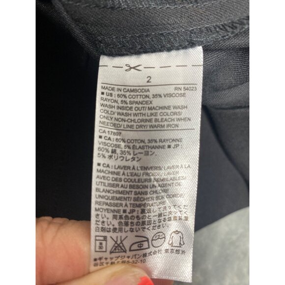 Banana Republic Womens Black Pencil Skirt Size 2 office mini Feminine Preppy - Picture 8 of 8